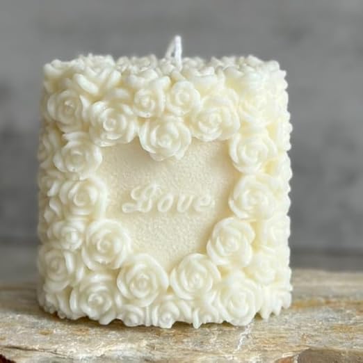 valentine s 3d rose shaped heart shaped candle love rose shape candles candle for wedding i love you candle