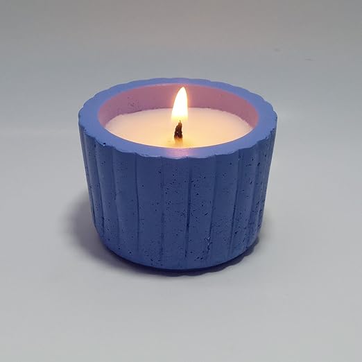 pack of 2 concrete gypsum bowl candle container jar candle