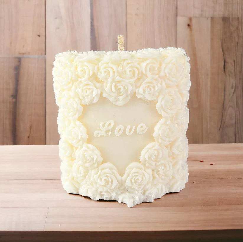 valentine s 3d rose shaped heart shaped candle love rose shape candles candle for wedding i love you candle