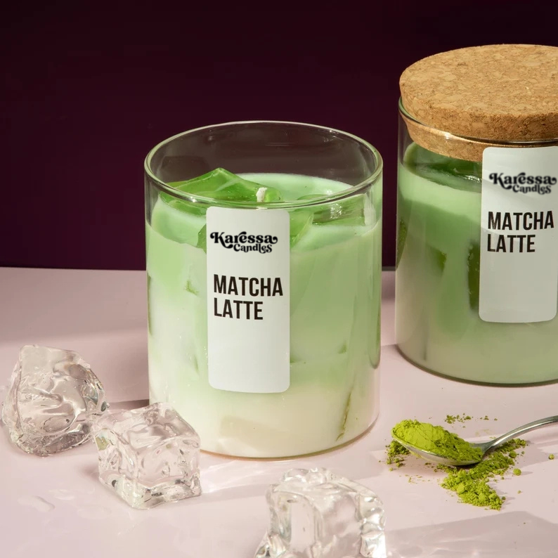 iced lavender latte candle 15 oz iced latte lavender scented handmade candle copy