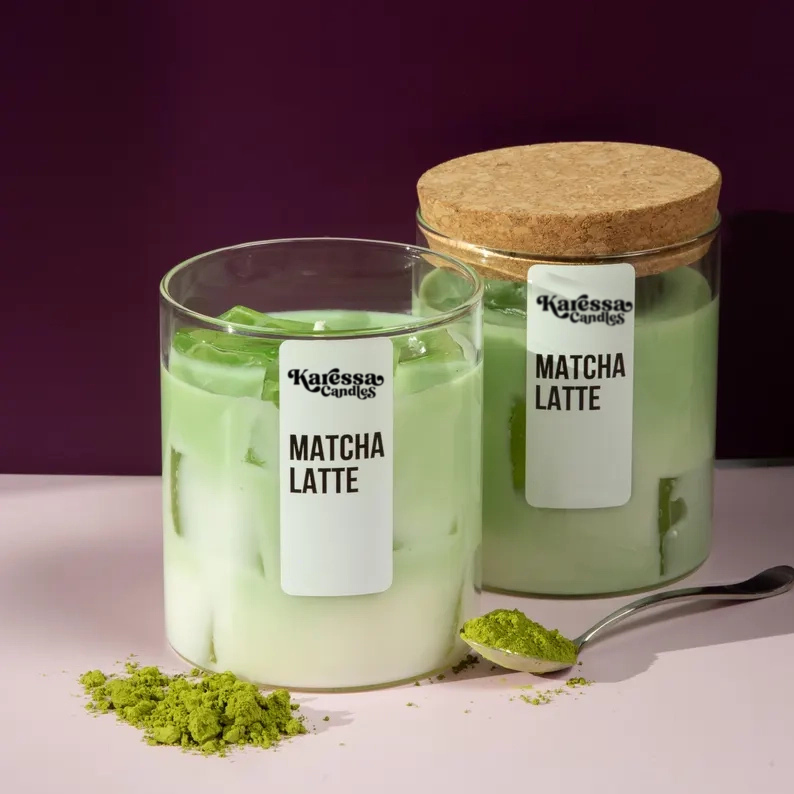 iced lavender latte candle 15 oz iced latte lavender scented handmade candle copy
