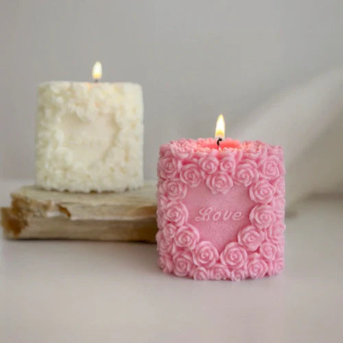 valentine s 3d rose shaped heart shaped candle love rose shape candles candle for wedding i love you candle