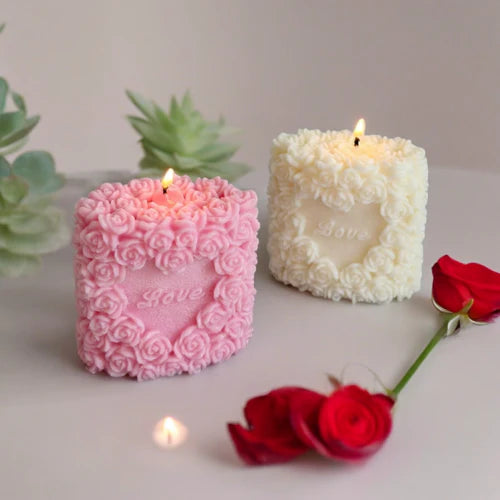 valentine s 3d rose shaped heart shaped candle love rose shape candles candle for wedding i love you candle
