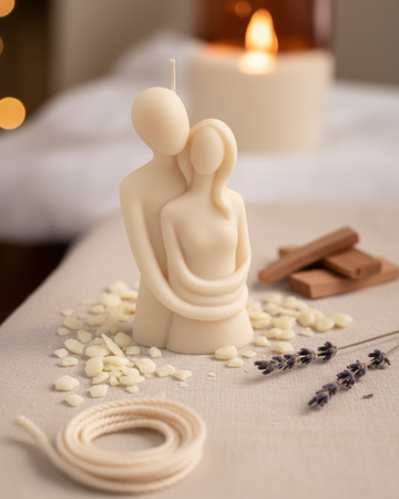 hugging couple candle romantic valentines day gift india karessa candles