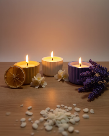 concrete gypsum tealight candle container jar india karessa candles