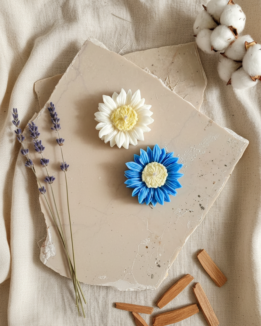 floating sunflower candles pack of 6 soy wax india karessa candles