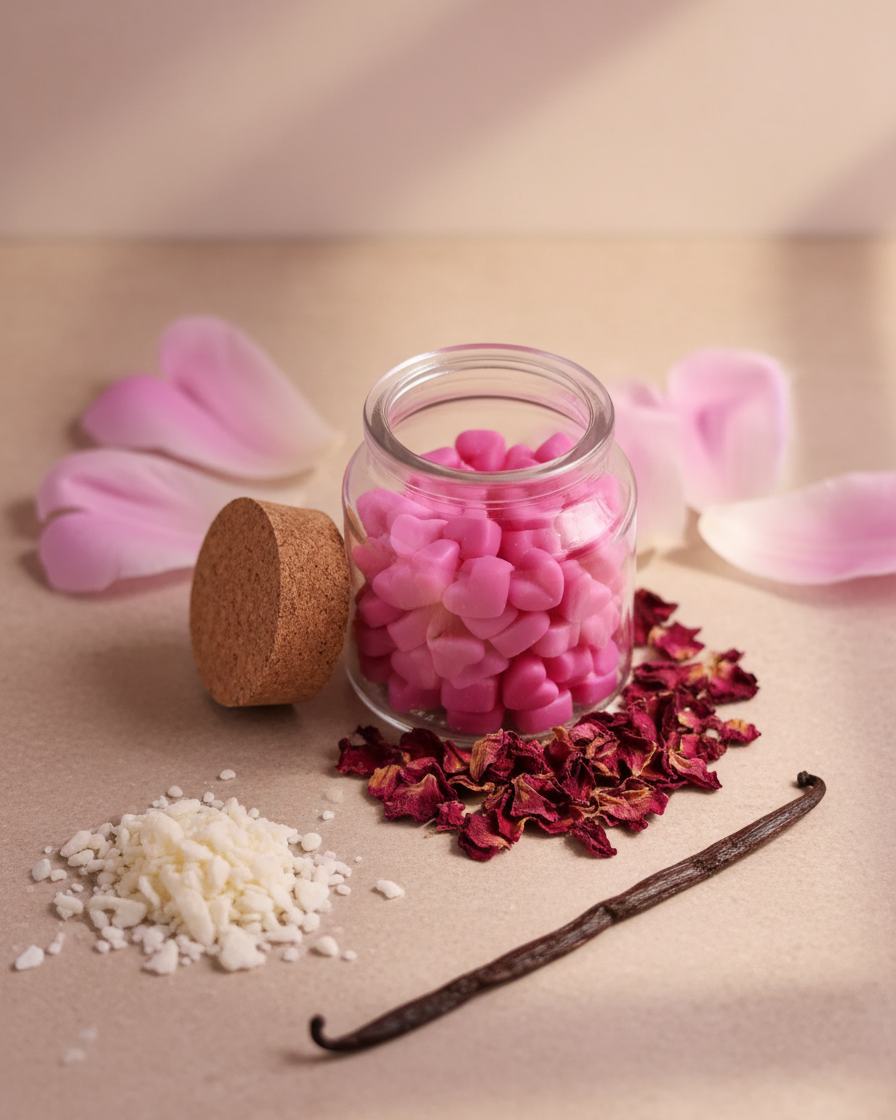 scented heart wax melts jar fragrance india karessa candles