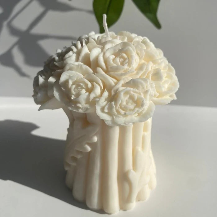 Bouquet of flowers Candle Rose bouquet candle Valentine's Day gift