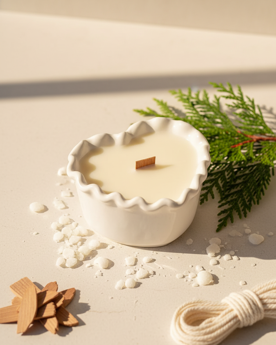 scented heart candle concrete gypsum jar soy wax india karessa candles