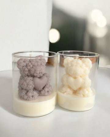 TeddyLove Heart Candles – KaressaCandles