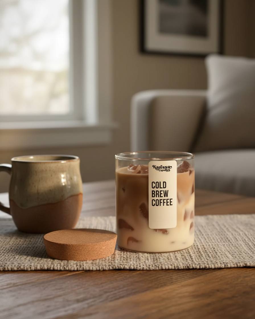 Iced Coffee Candle — Iced Latte Scented Handmade Candle India