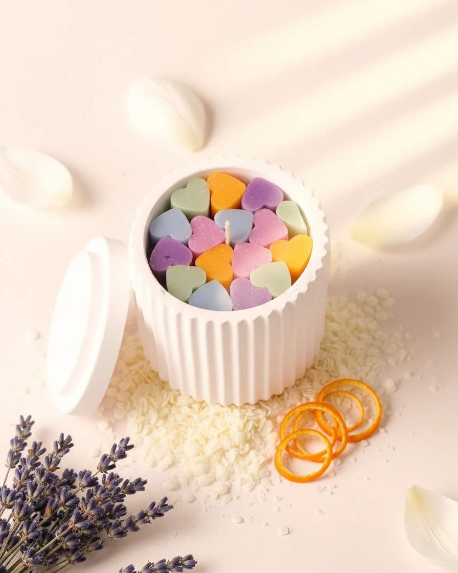 soy wax hearts candle luxury concrete jar with lid india karessa candles