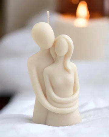 Hugging Couple Candles Lovers Candle Hugging Couple Candle Valentines Day Gift