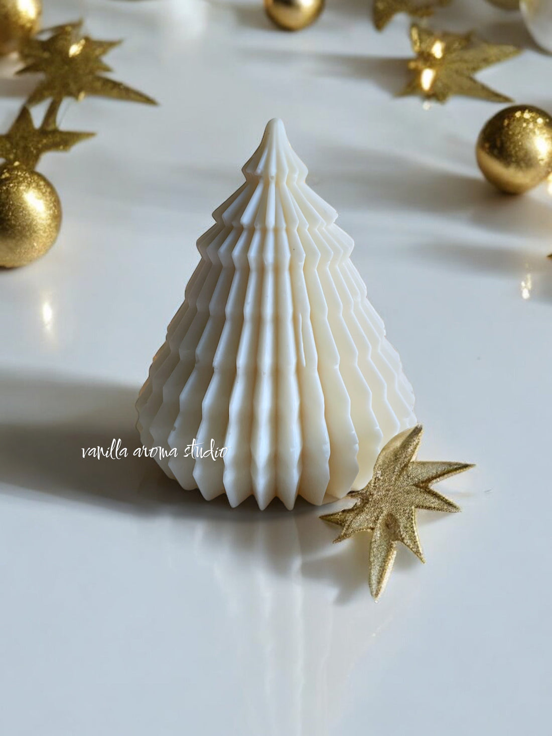 Origami Christmas Tree candle