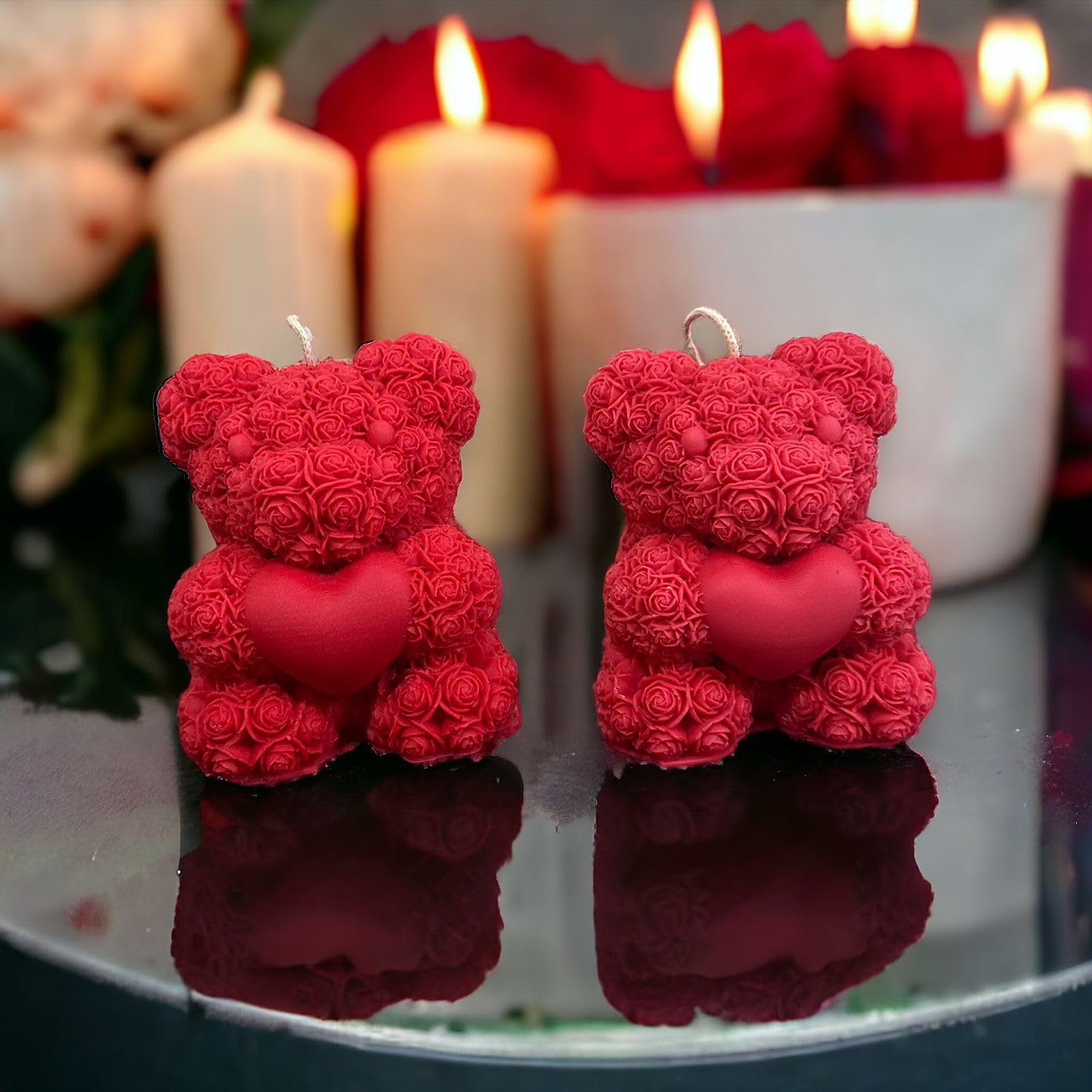 Teddy Candle Teddy Bear Candle Valentine's Day Small Bear Candle Gift For Valentines Day Candle for Wedding