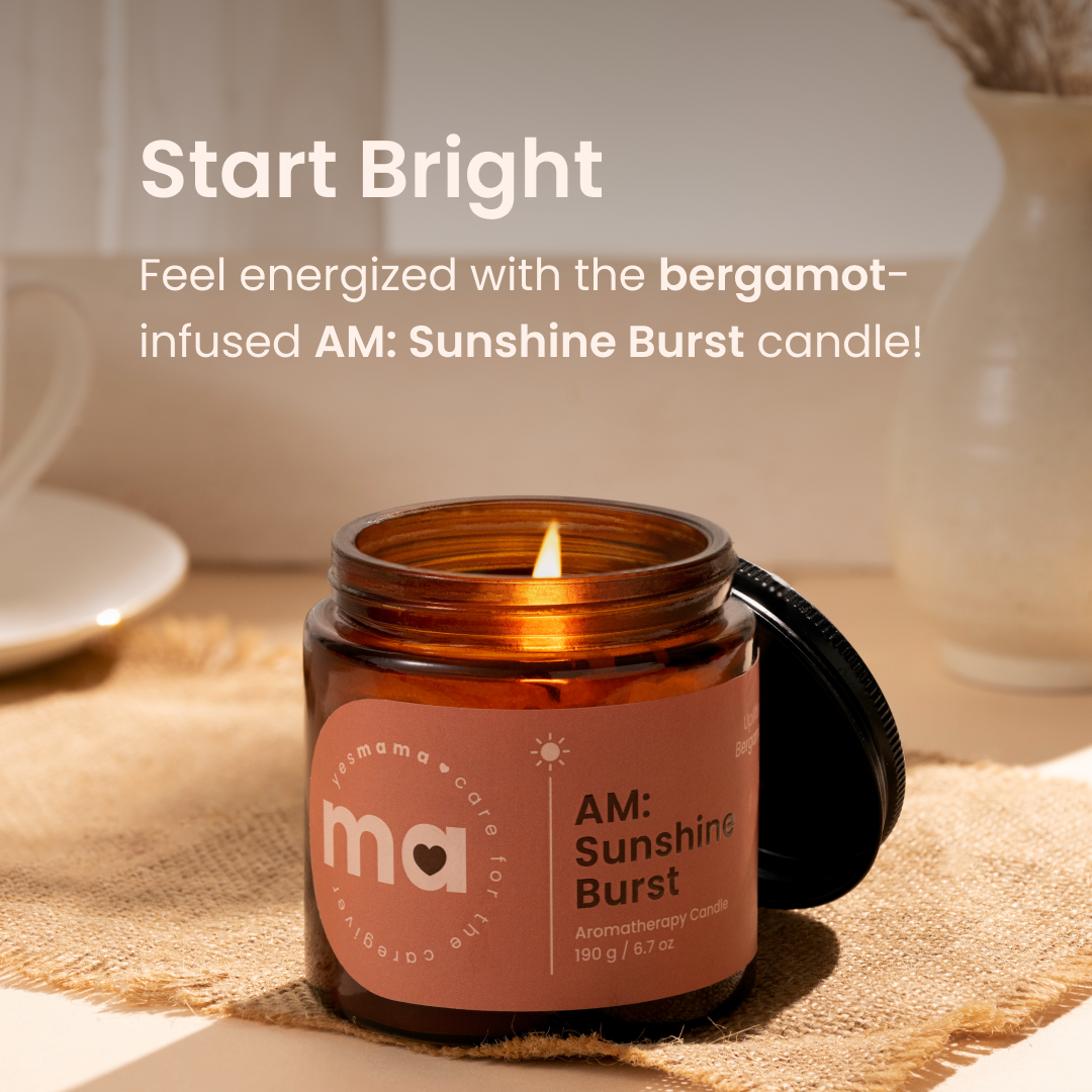 am sunshine burst aromatherapy scented candle