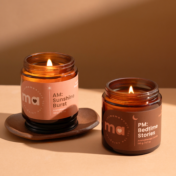aromatherapy candle am sunshine burst_uplifting bergamot
