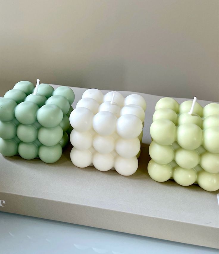 big bubble candle green bubblegum scented bubble candle