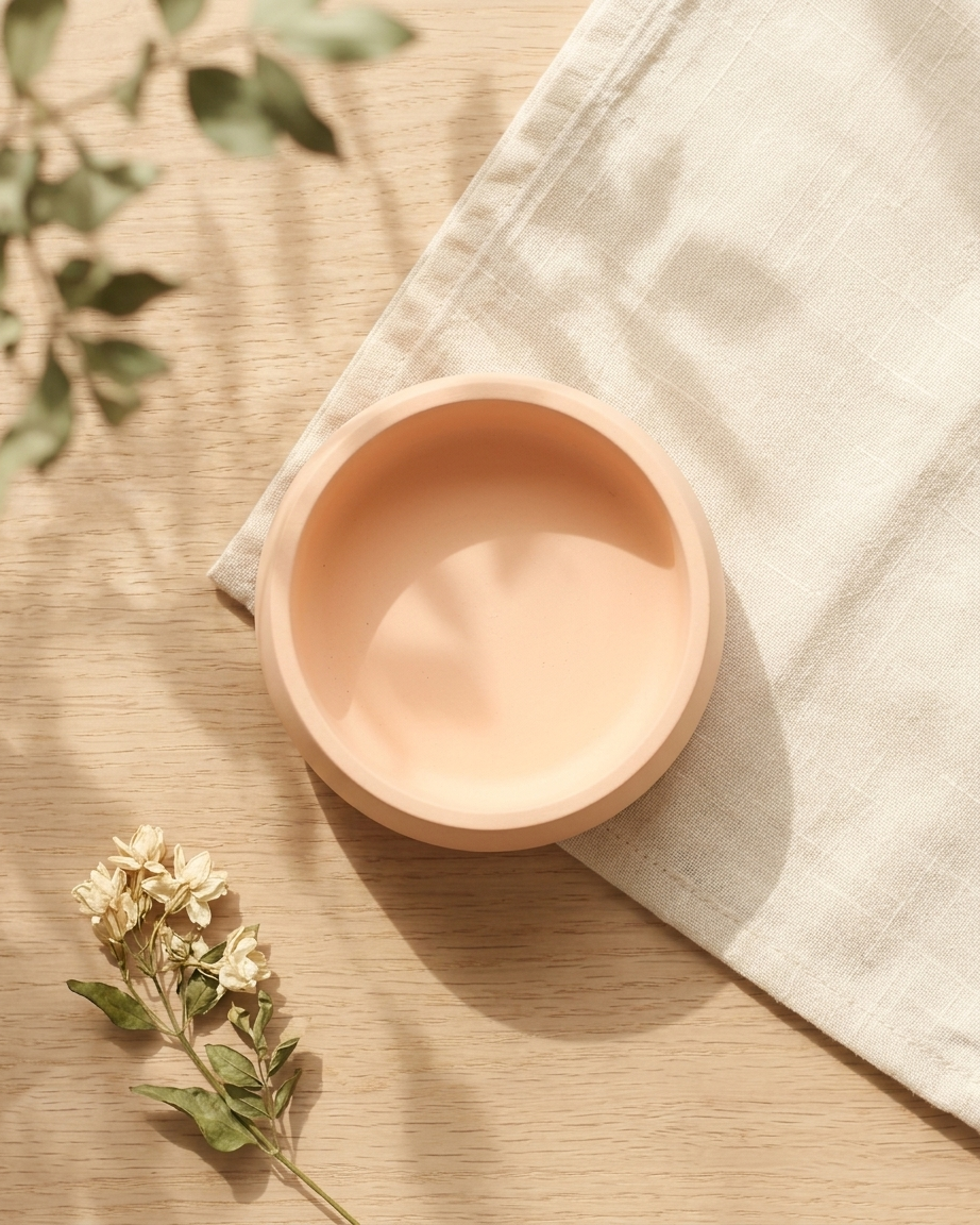 3D bow ribbon shaped concrete candle bowl gypsum vessel soy wax empty open vessel eco friendly reusable candle India