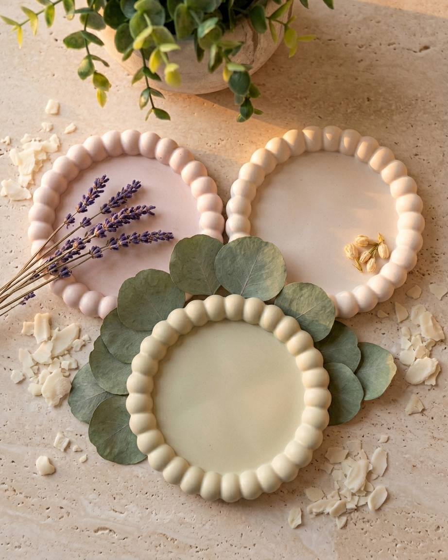 Concrete bubble circle tray for jewellery storage handmade India bulk order