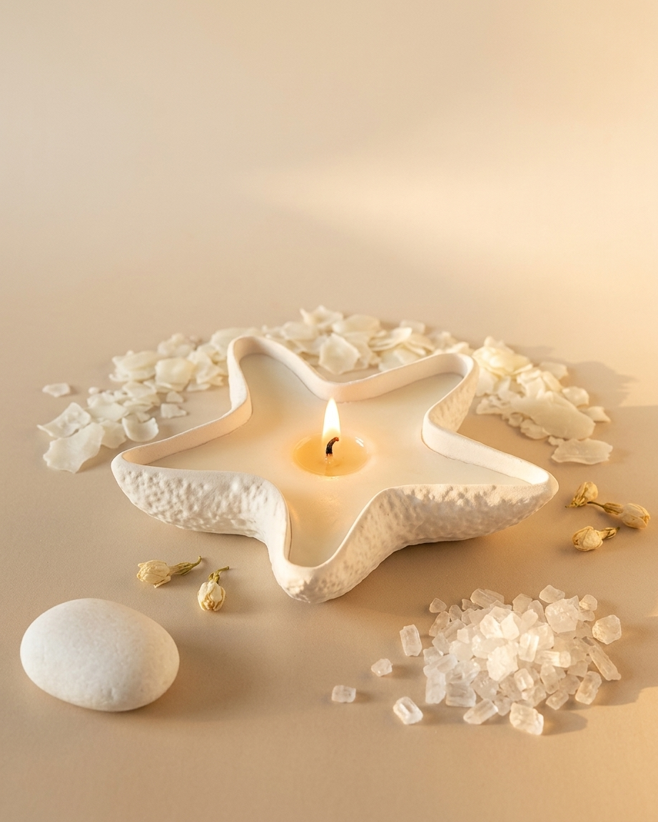 3D bow ribbon shaped concrete candle bowl gypsum vessel soy wax empty open vessel wedding favour corporate gifting India