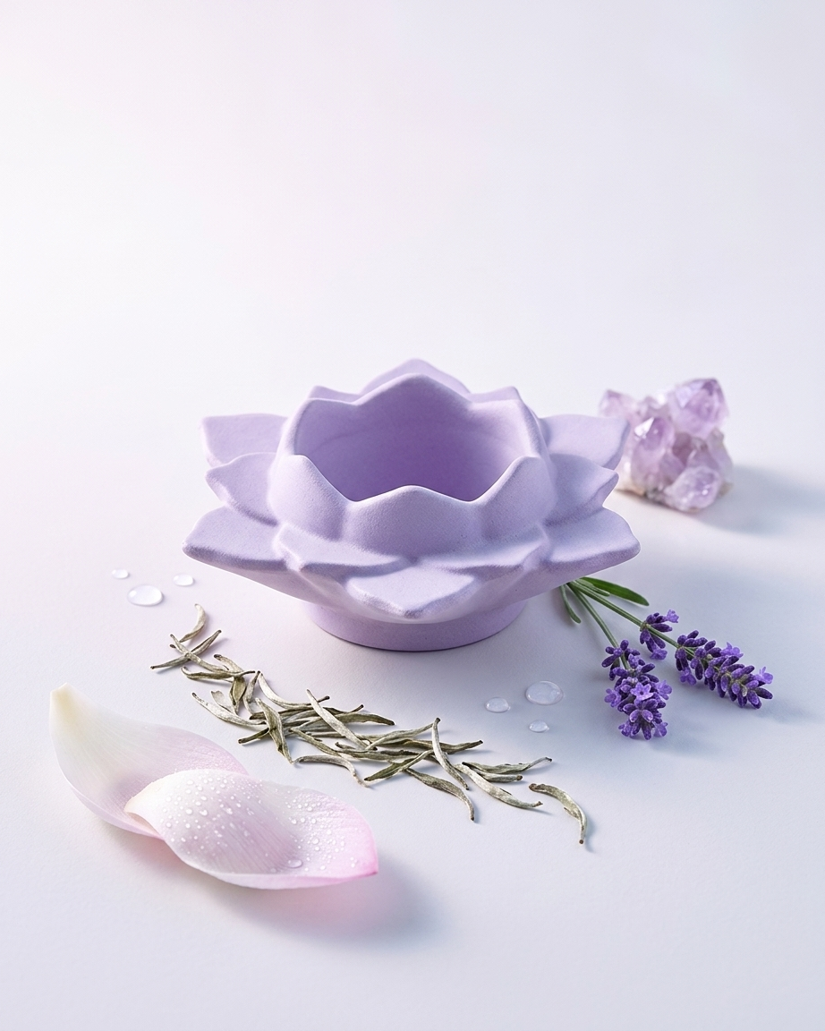 lotus flower shaped concrete candle jar gypsum vessel empty empty open vessel wedding favour corporate gifting India