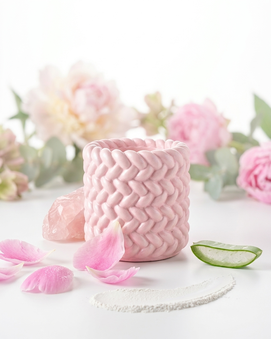 knitted pattern textured concrete candle jar gypsum vessel empty empty open vessel wholesale bulk order India