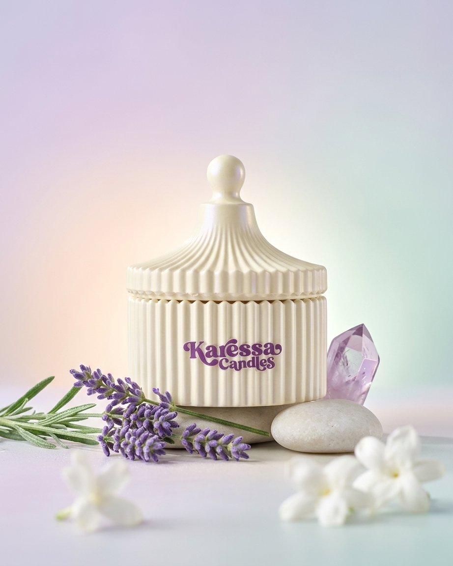 Wholesale ribbed gypsum candle container 115ml concrete jar candle making supplier