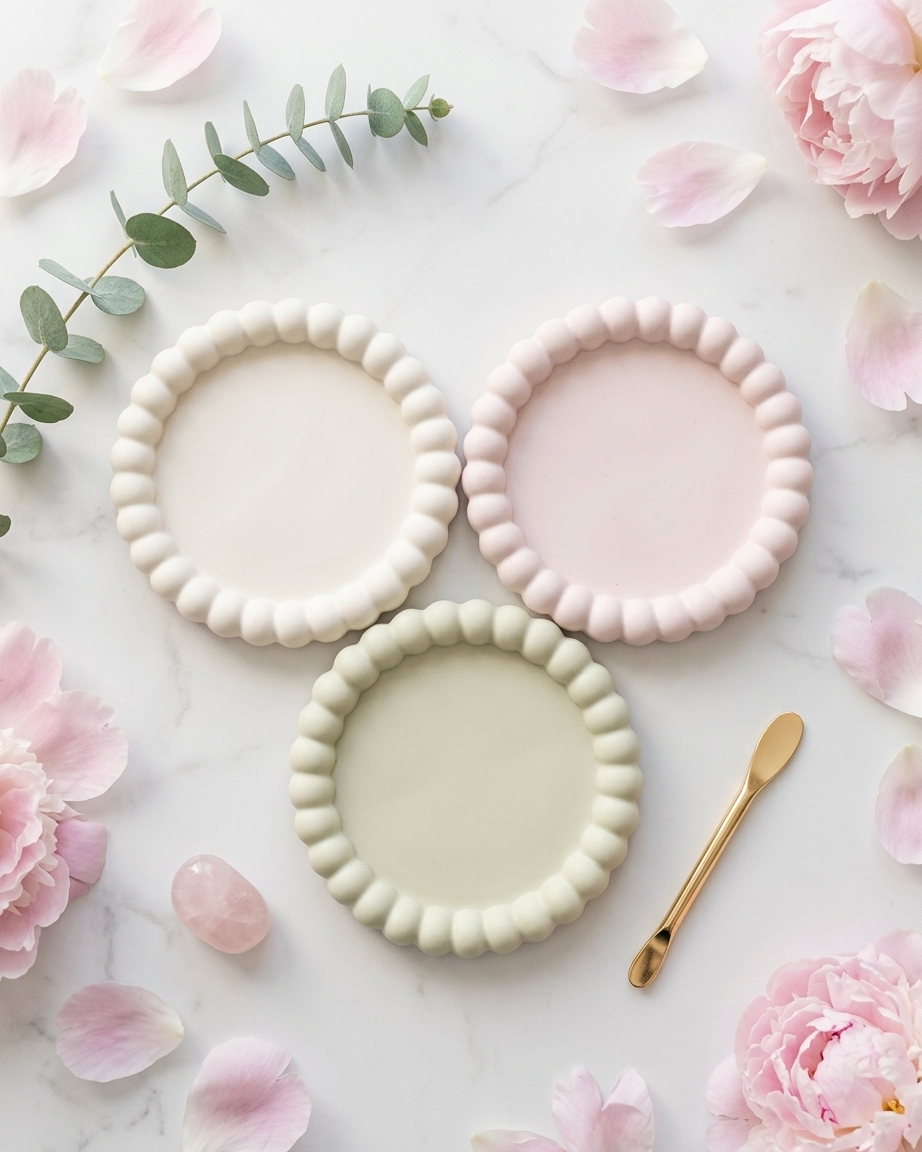 Concrete bubble circle tray jewellery organiser trinket tray gypsum ring dish India