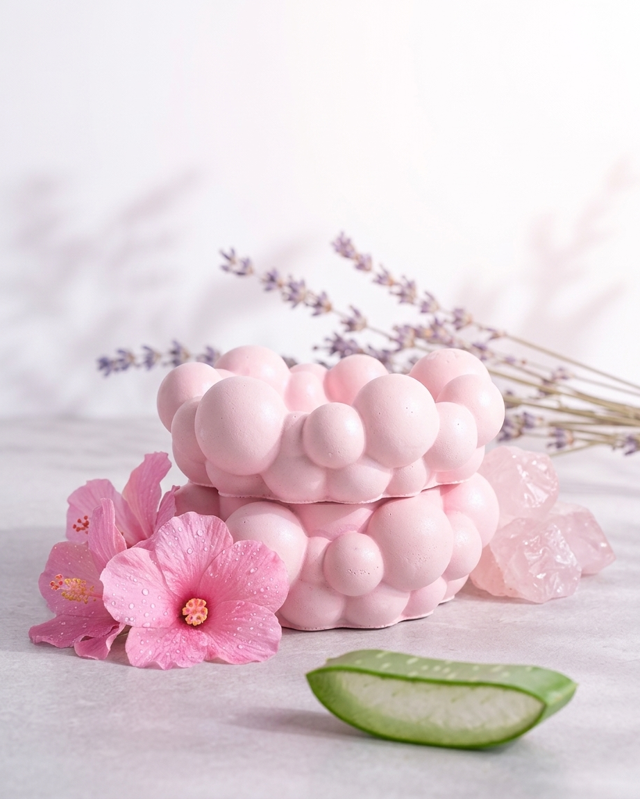3D bow ribbon shaped concrete candle bowl gypsum vessel soy wax empty open vessel handmade artisan candle jar India