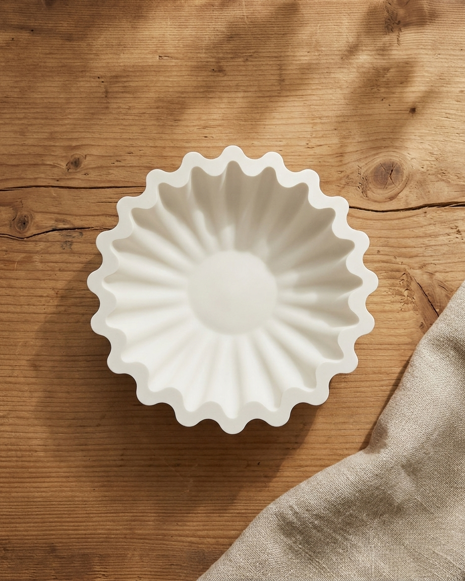 3D bow ribbon shaped concrete candle bowl gypsum vessel soy wax empty open vessel candle making raw material wholesale India