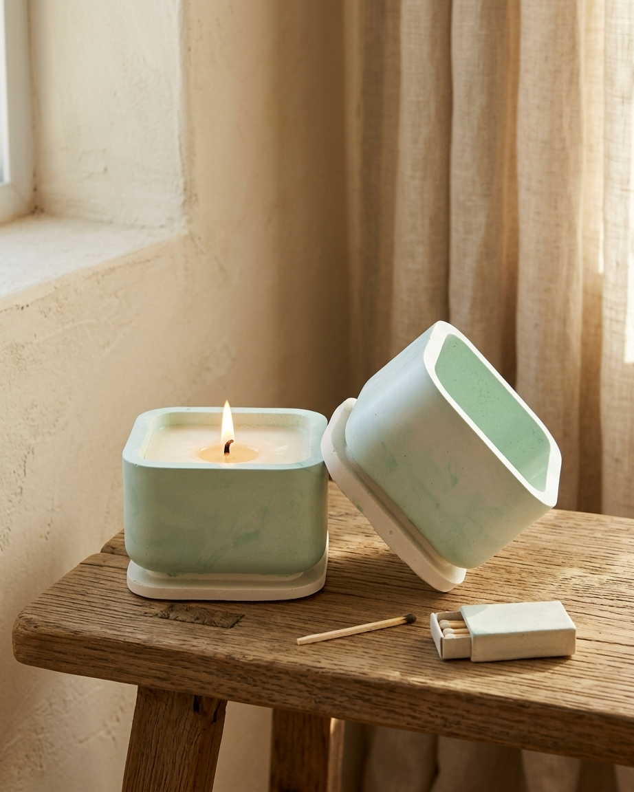 Stable base concrete tealight holder empty wholesale Surat Gujarat India