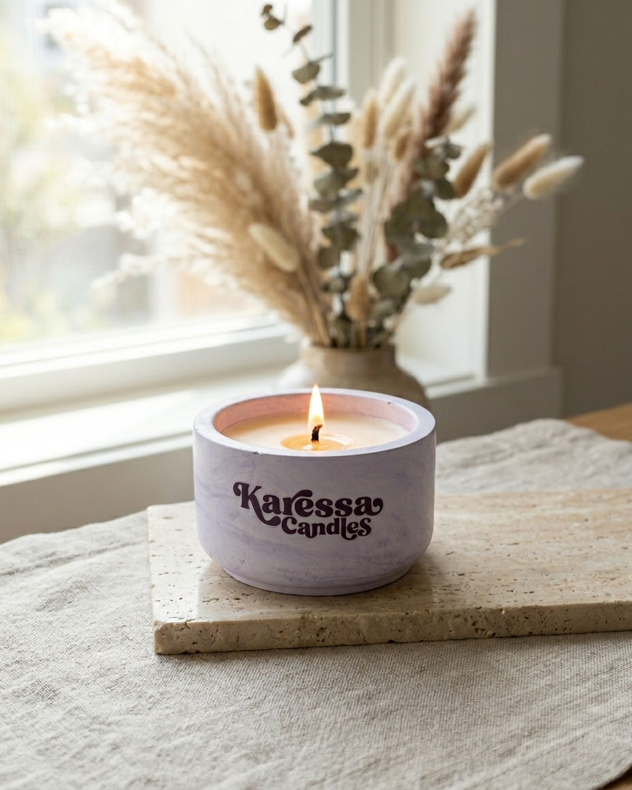 Concrete round tealight jar with lid 40ml wholesale candle making India