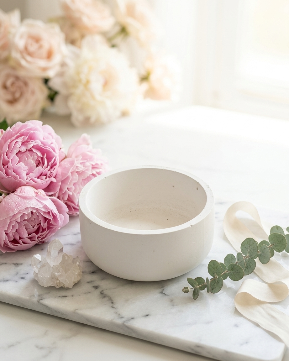 Concrete gypsum urli bowl wholesale Diwali floating candle making Surat India