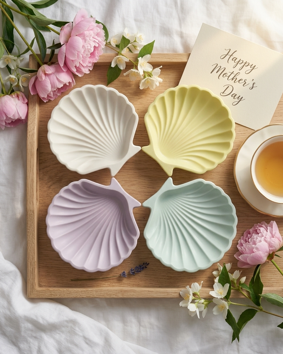 oyster shell coastal concrete candle jar gypsum vessel empty empty open vessel candle making raw material wholesale India