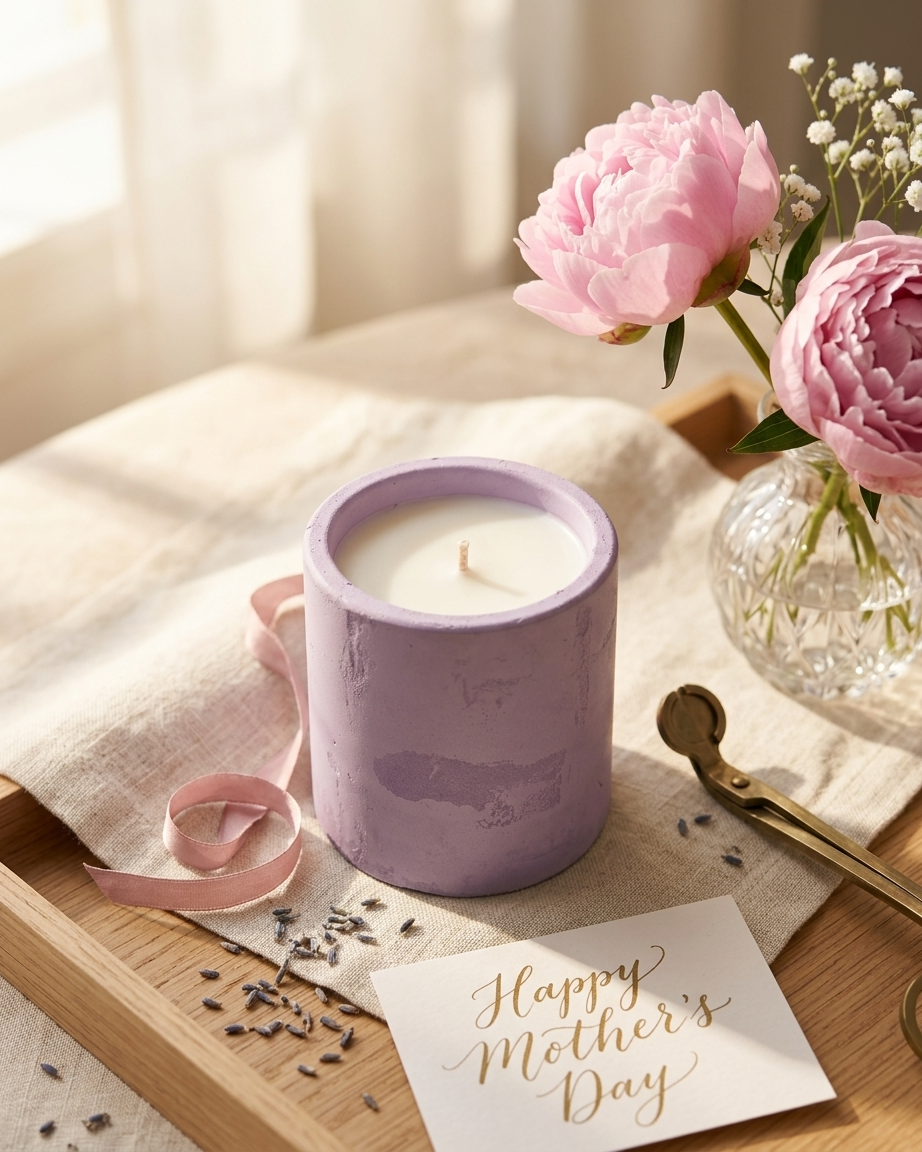 cylindrical round pillar concrete candle jar gypsum vessel empty empty open vessel aromatherapy soy wax candle India
