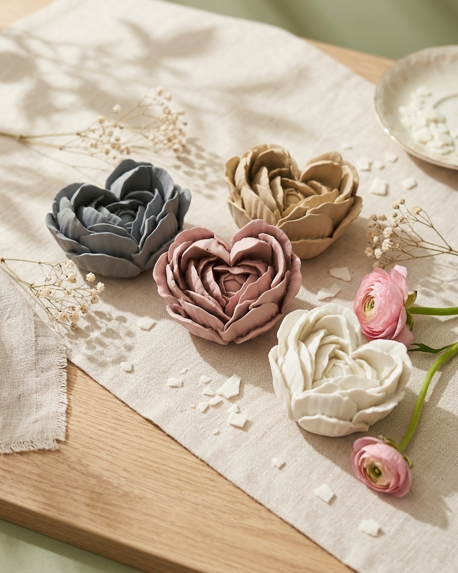 3D bow ribbon shaped concrete candle bowl gypsum vessel soy wax empty open vessel wholesale bulk order India