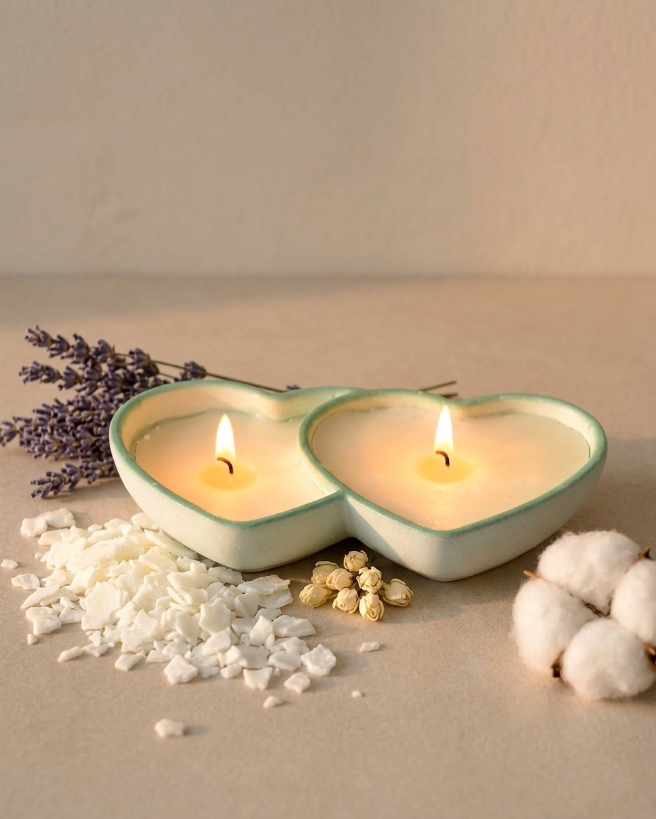 3D bow ribbon shaped concrete candle bowl gypsum vessel soy wax empty open vessel premium festival gifting India