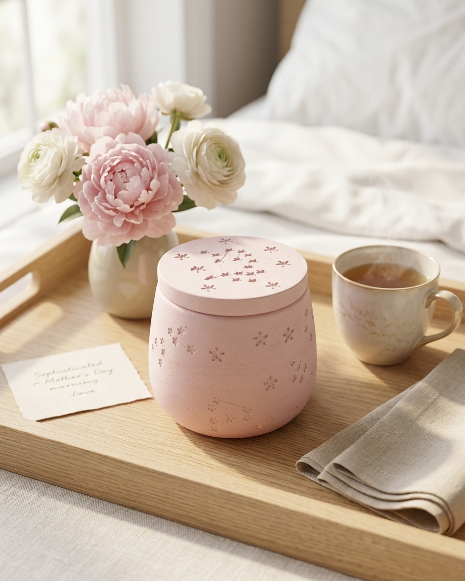 star pattern embossed concrete candle jar gypsum vessel empty with lid sealed gift ready artisan handmade candle container