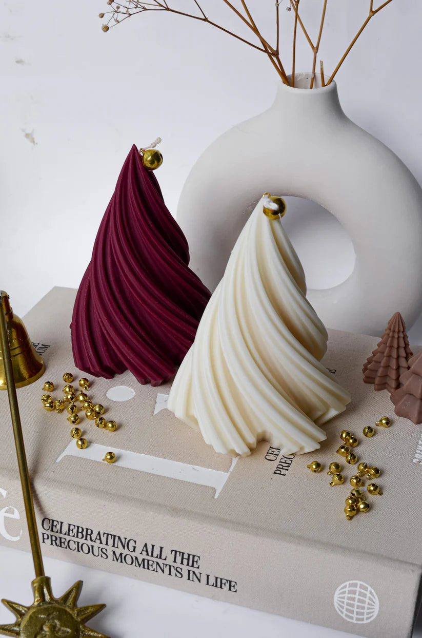 Twirl Christmas Tree Candles Christmas Candles Swirl Christmas Tree Candle