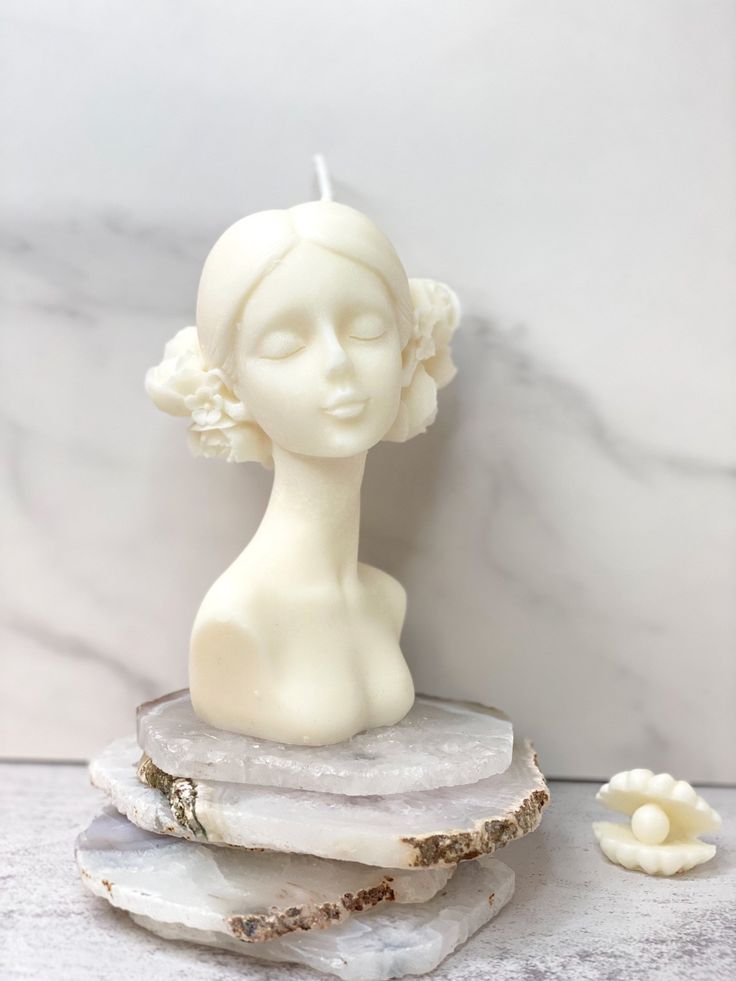 scented lady flower candle lady candle soy wax candles flower candle