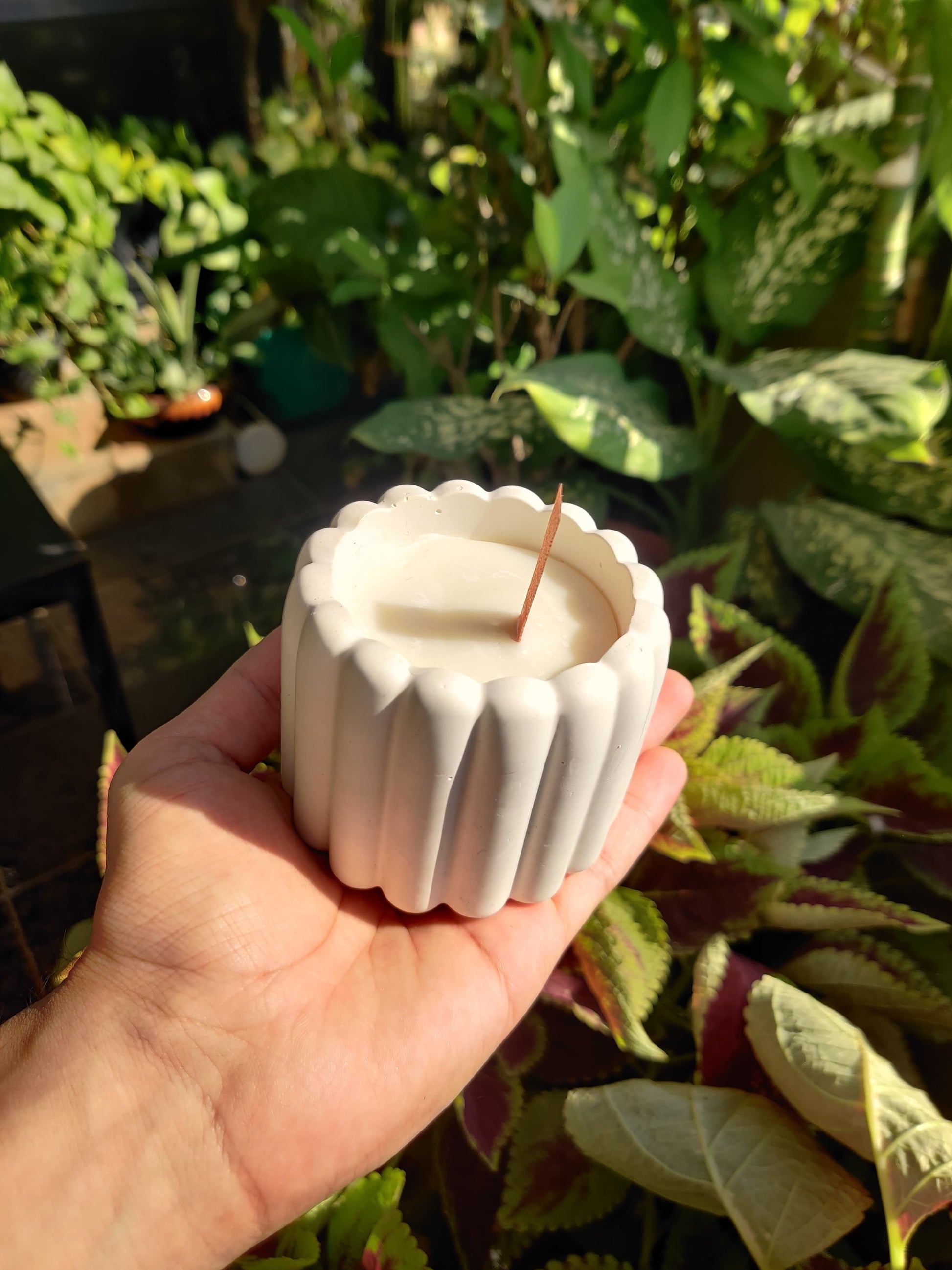 citrus ribbed jar soy wax candle soy wax scented candle handmade unique container candle