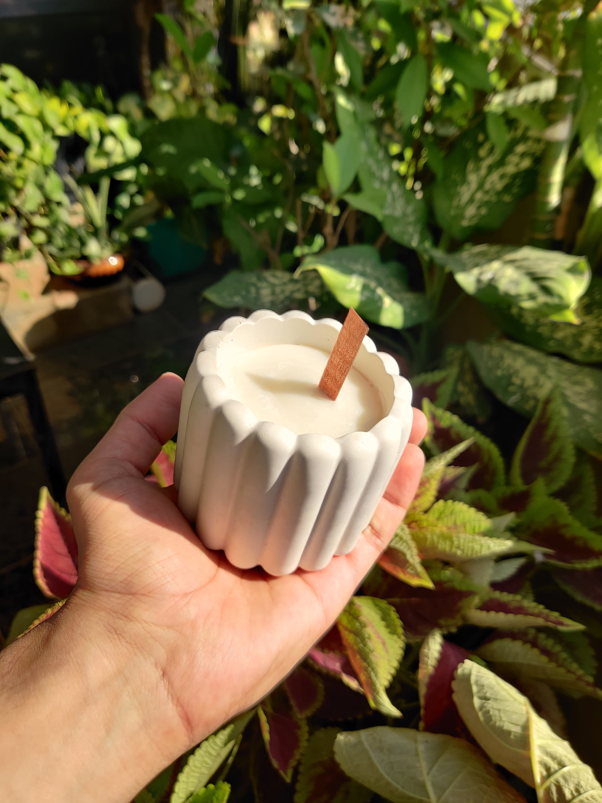 citrus ribbed jar soy wax candle soy wax scented candle handmade unique container candle