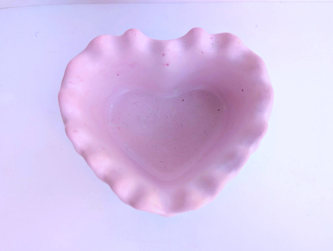 Pink Heart shaped Concrete Candle Jar for Candle Making
