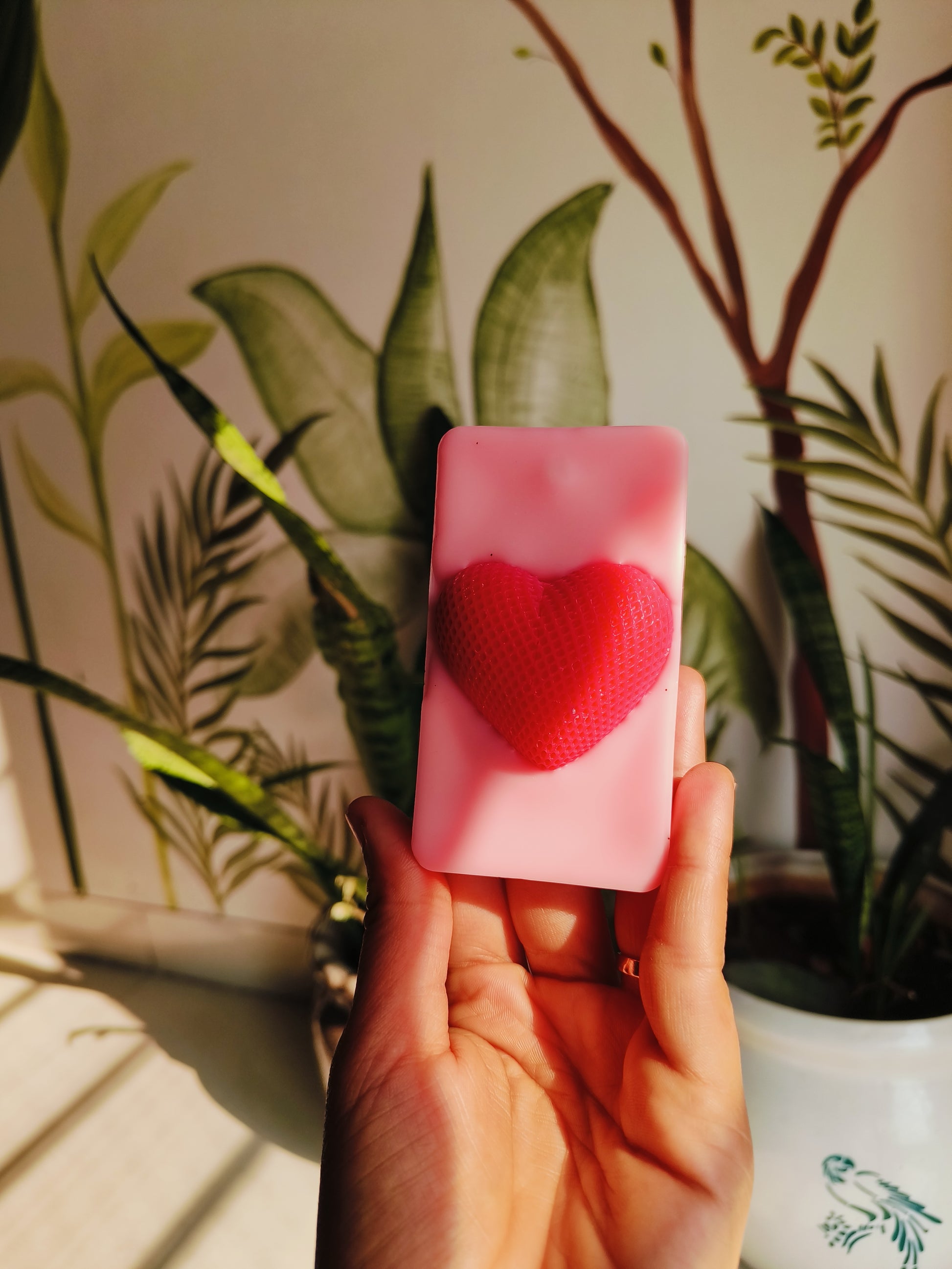 valentines special sachet with 3d heart on it fragrance tablet