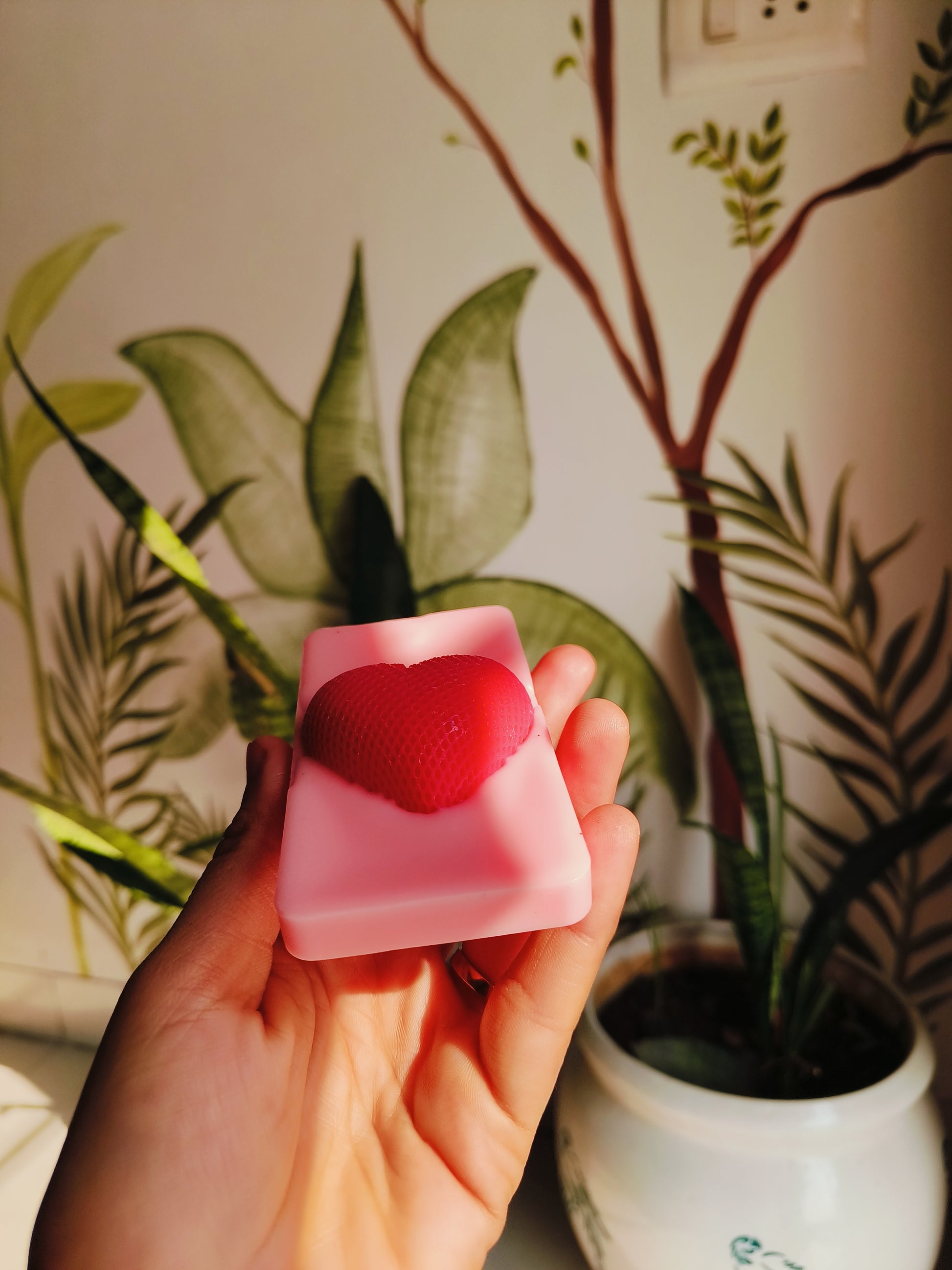 valentines special sachet with 3d heart on it fragrance tablet