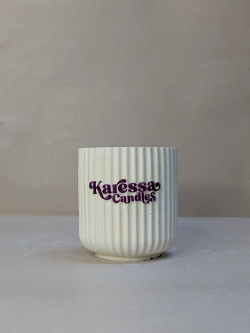 Yellow Glass shaped Concrete Jar For Candle Making