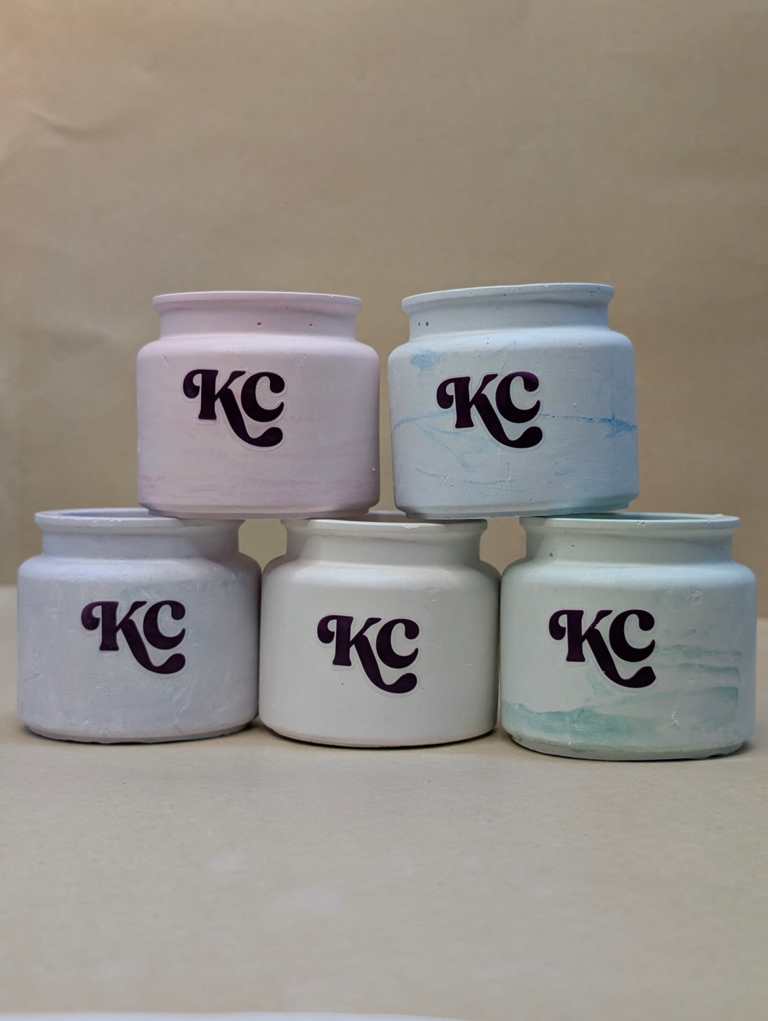Small Concrete Pot Jar For Candle Making