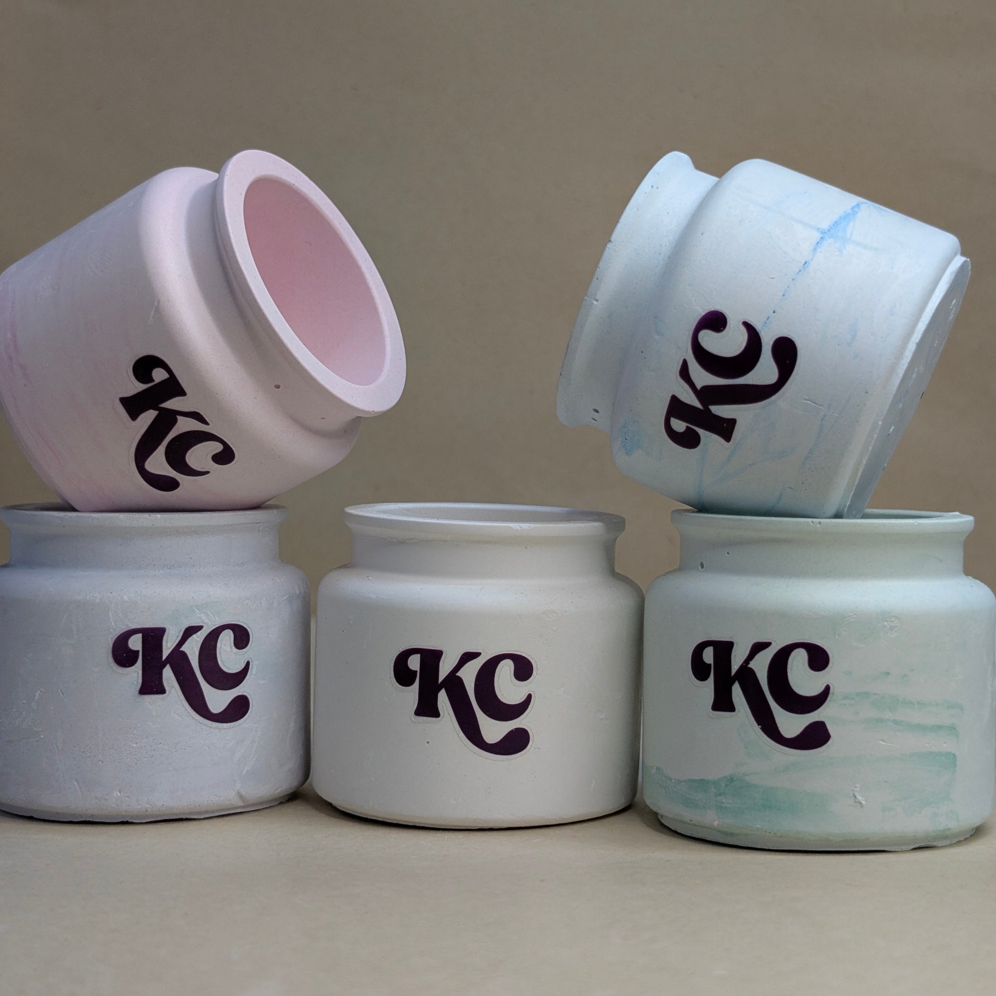 Small Concrete Pot Jar For Candle Making