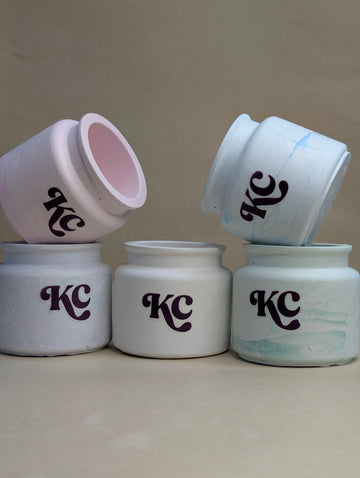 Small Concrete Pot Jar For Candle Making